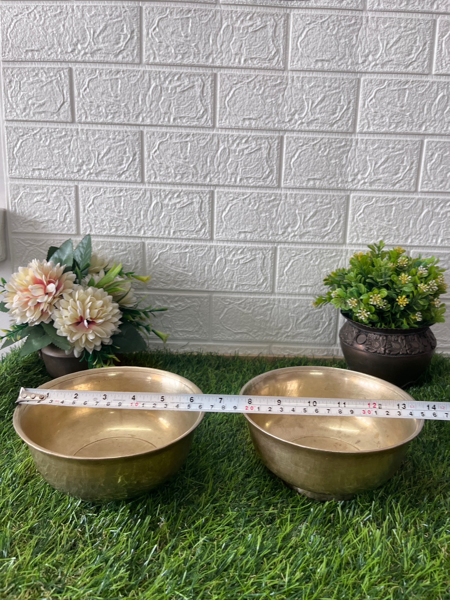 Bronze Bowls In Pair - Antique Serving items