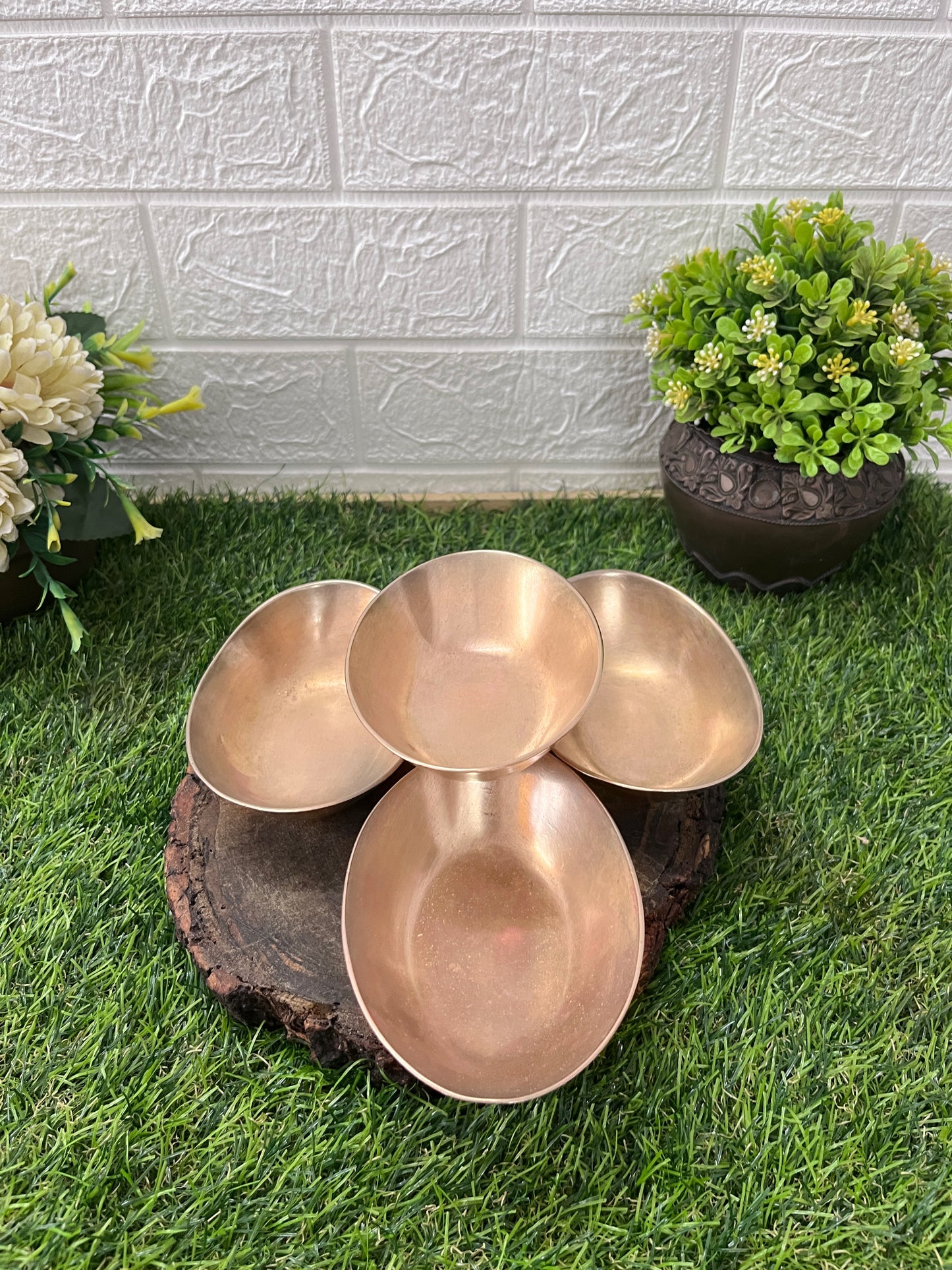 Brass Serving Bowls - Antique Serving Item