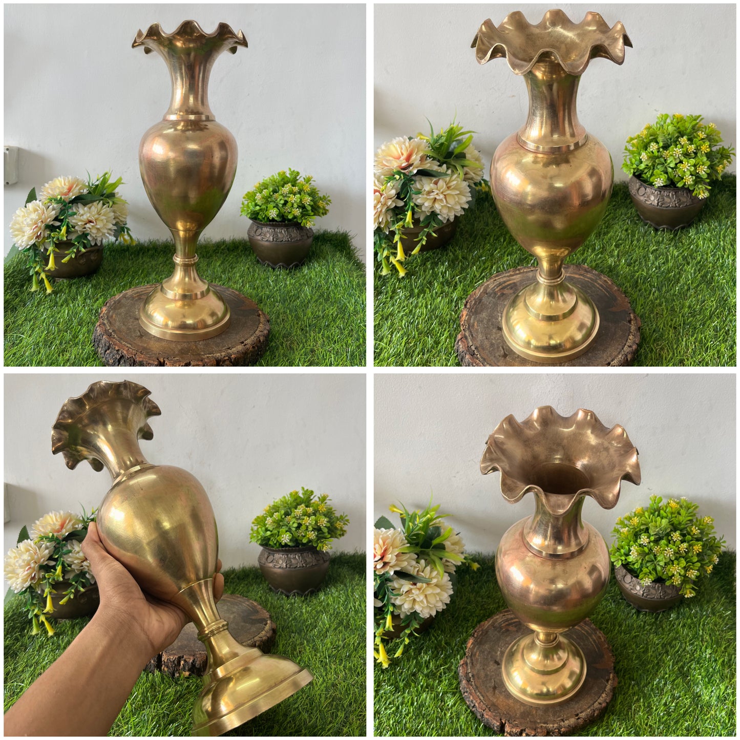 Antique Brass Vase