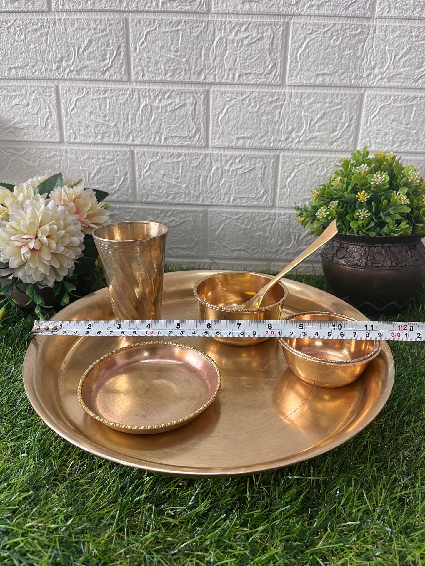 Brass Dinner Set - Antique Serving Item