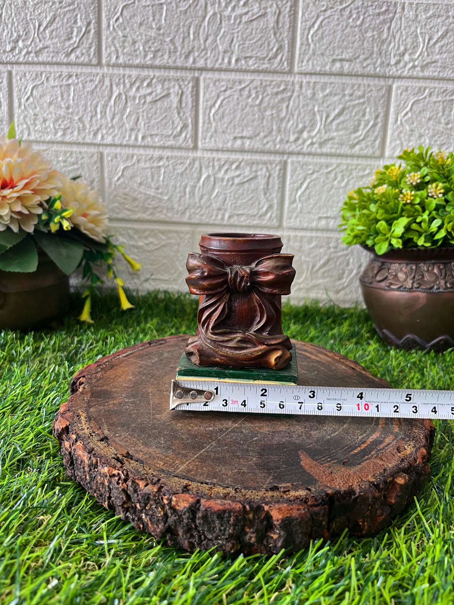 Wooden Book Weight - Antique Table Top