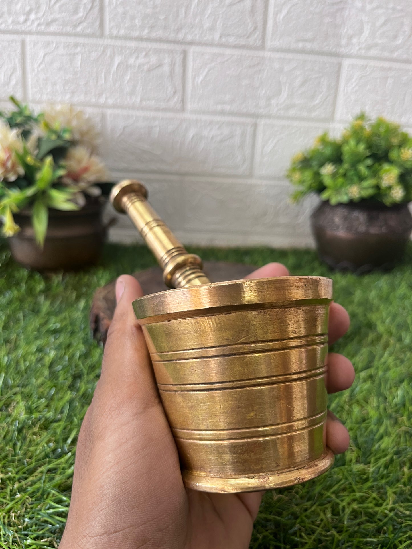 Brass Khalbatta - Antique Hamam Dasta