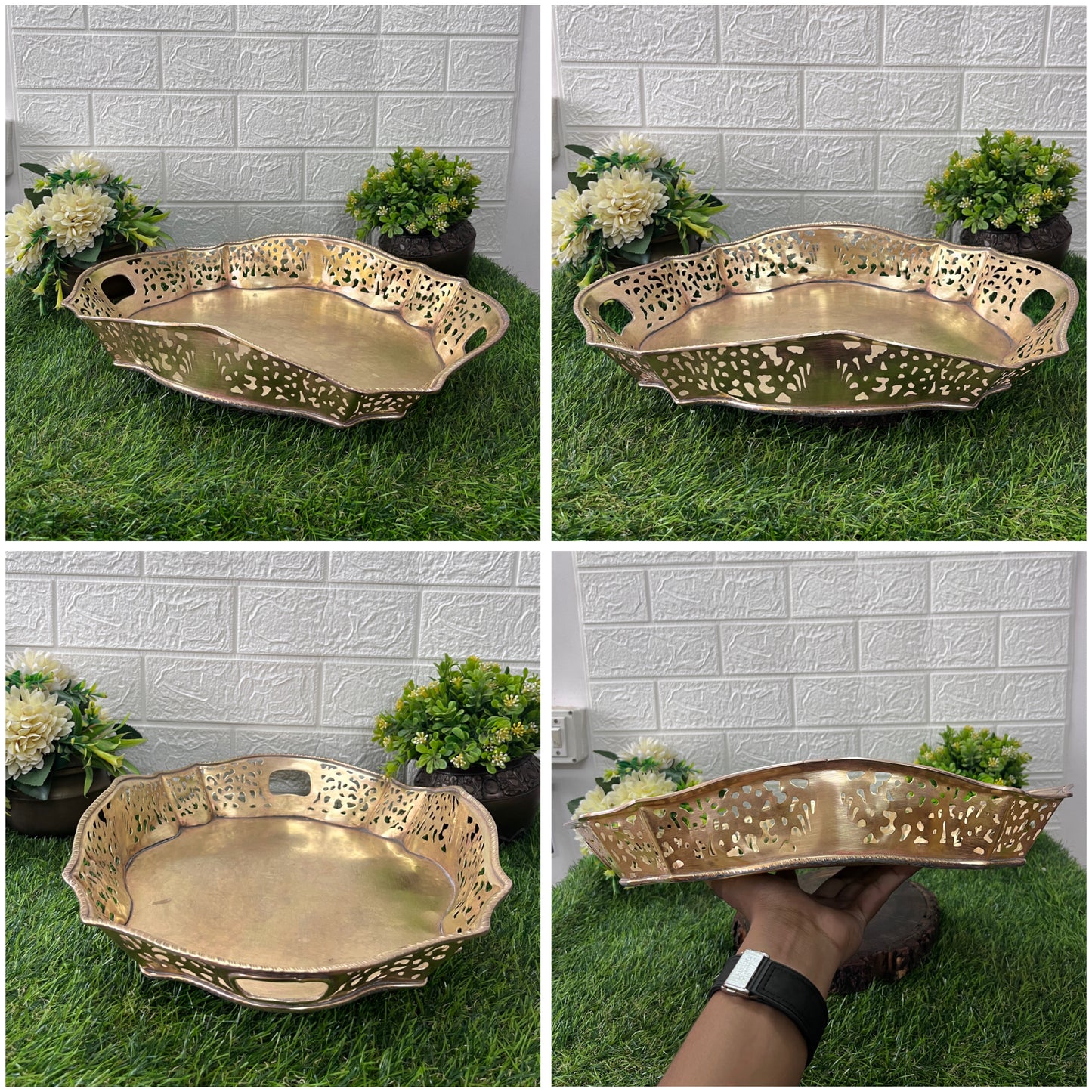 Brass Tray - Antique Serving Item