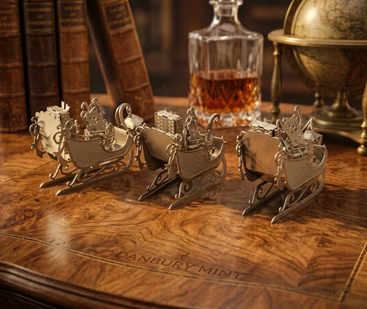 Antique German Silver Decor Items - Danburry Mint 1992 Set of 3