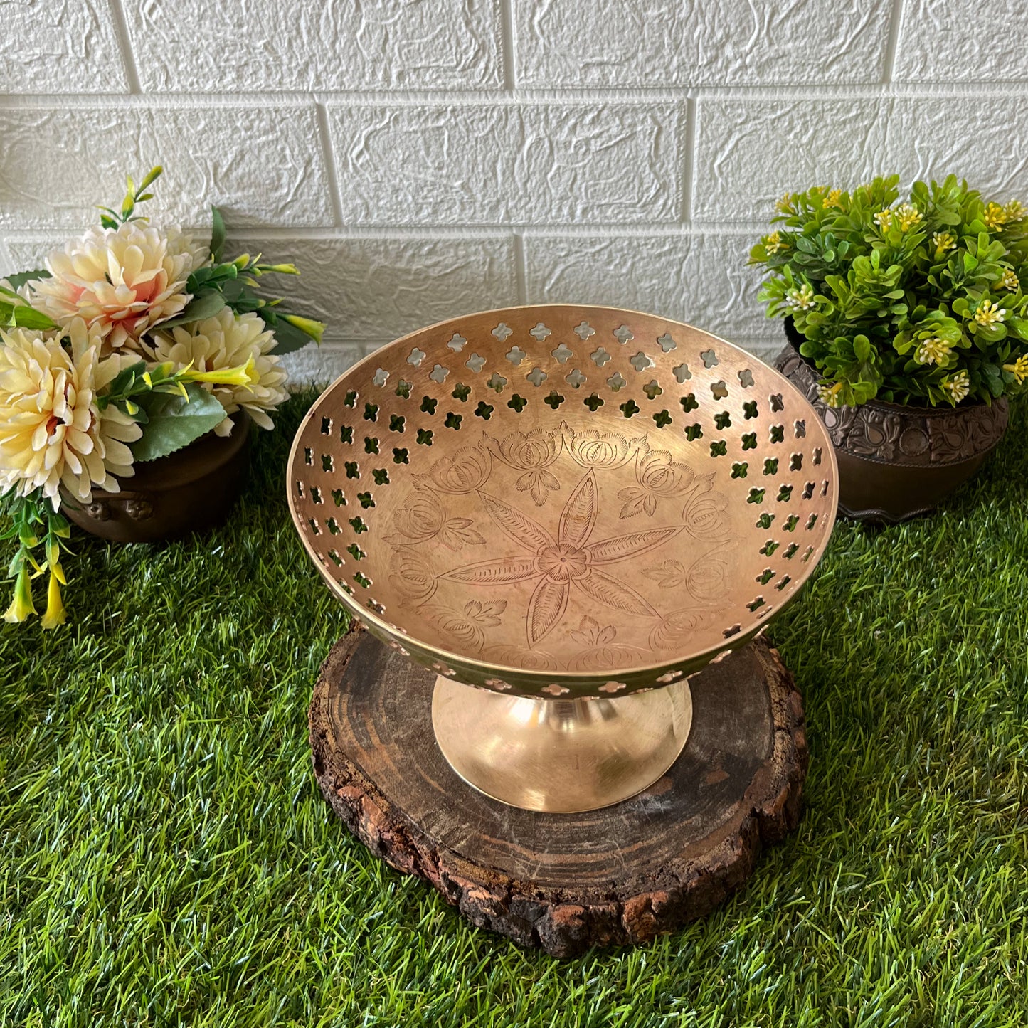 Antique Brass Fruit Bowl