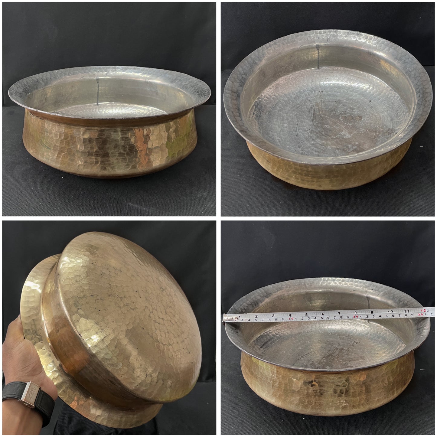 Brass Vintage Big Biryani Deg - Bombay Antiques Approved