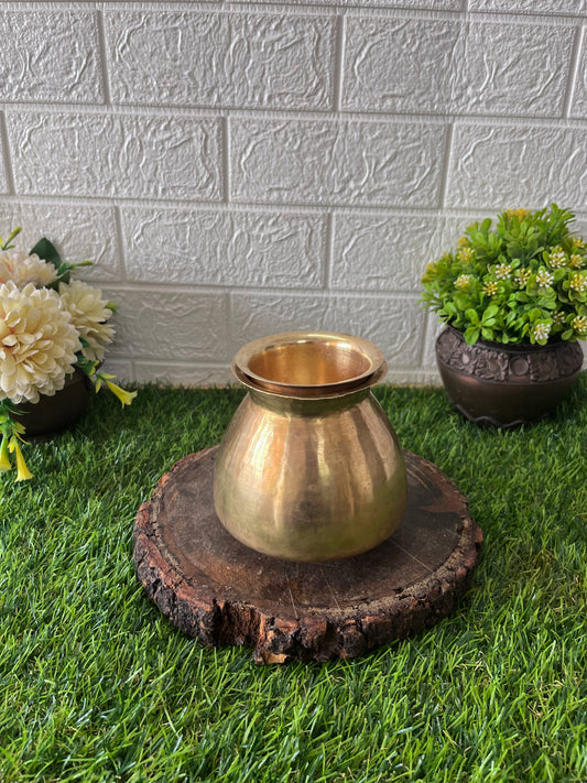 Brass Kalash And Pela - Antique Lota