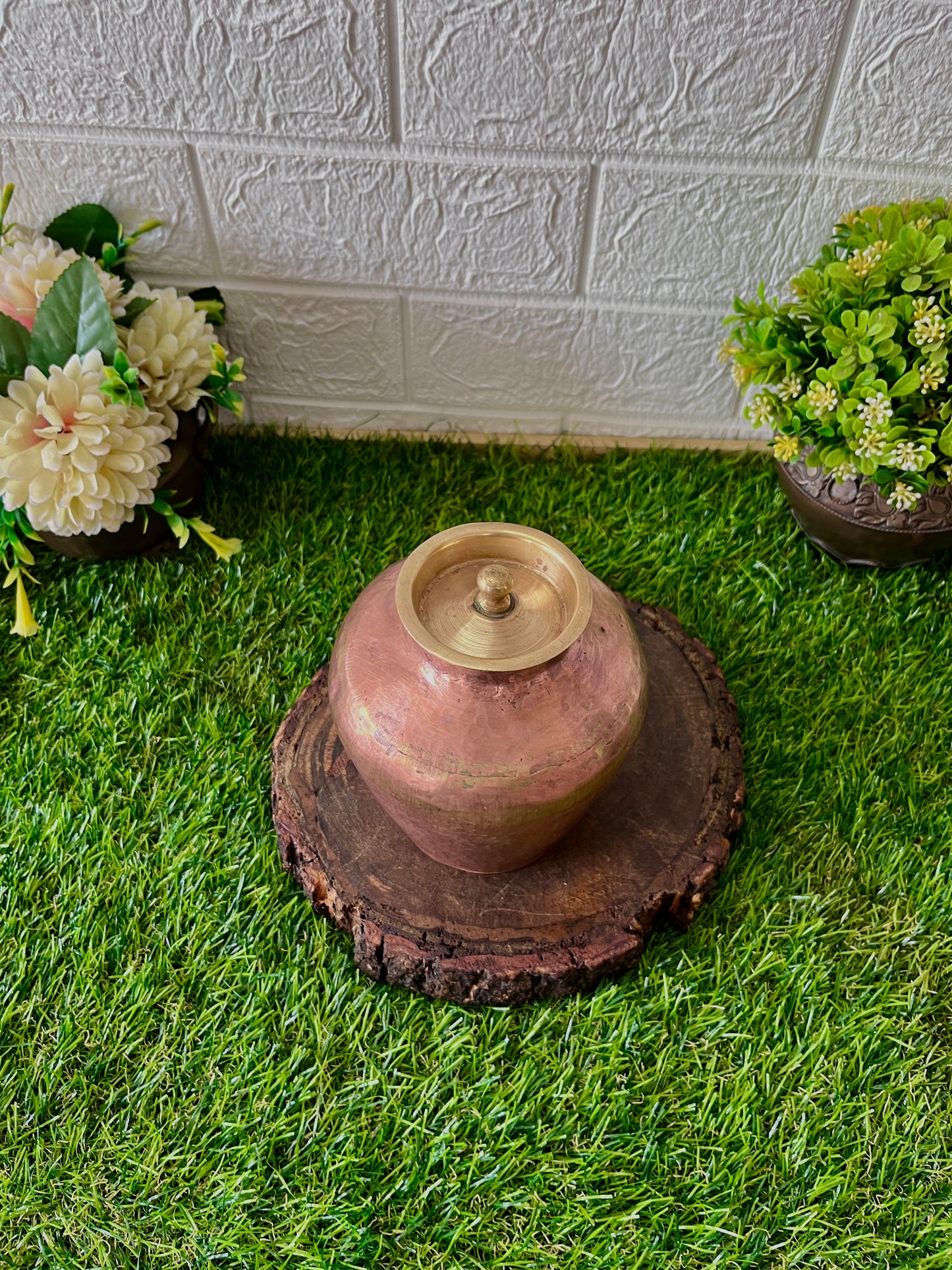 Copper Kalash With Lid - Antique Rare Lota