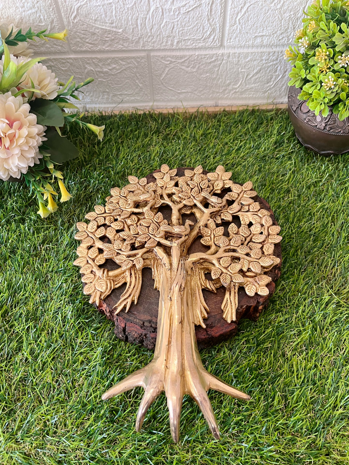 Brass Tree For Decor - Antique Wall Decor Item