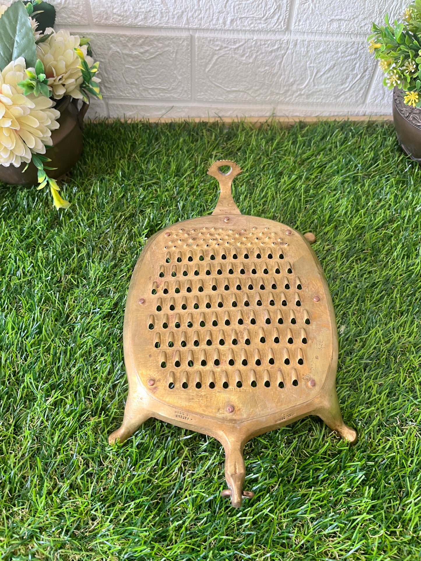 Brass Grater - Antique Brass Grater