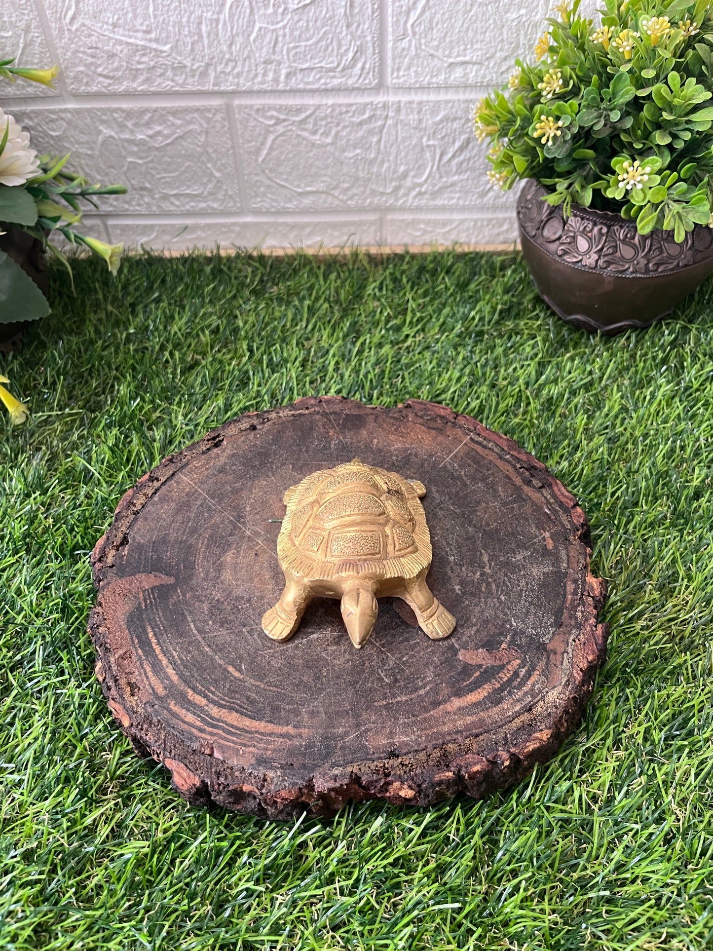 Brass Turtle - Antique Animal Figurine