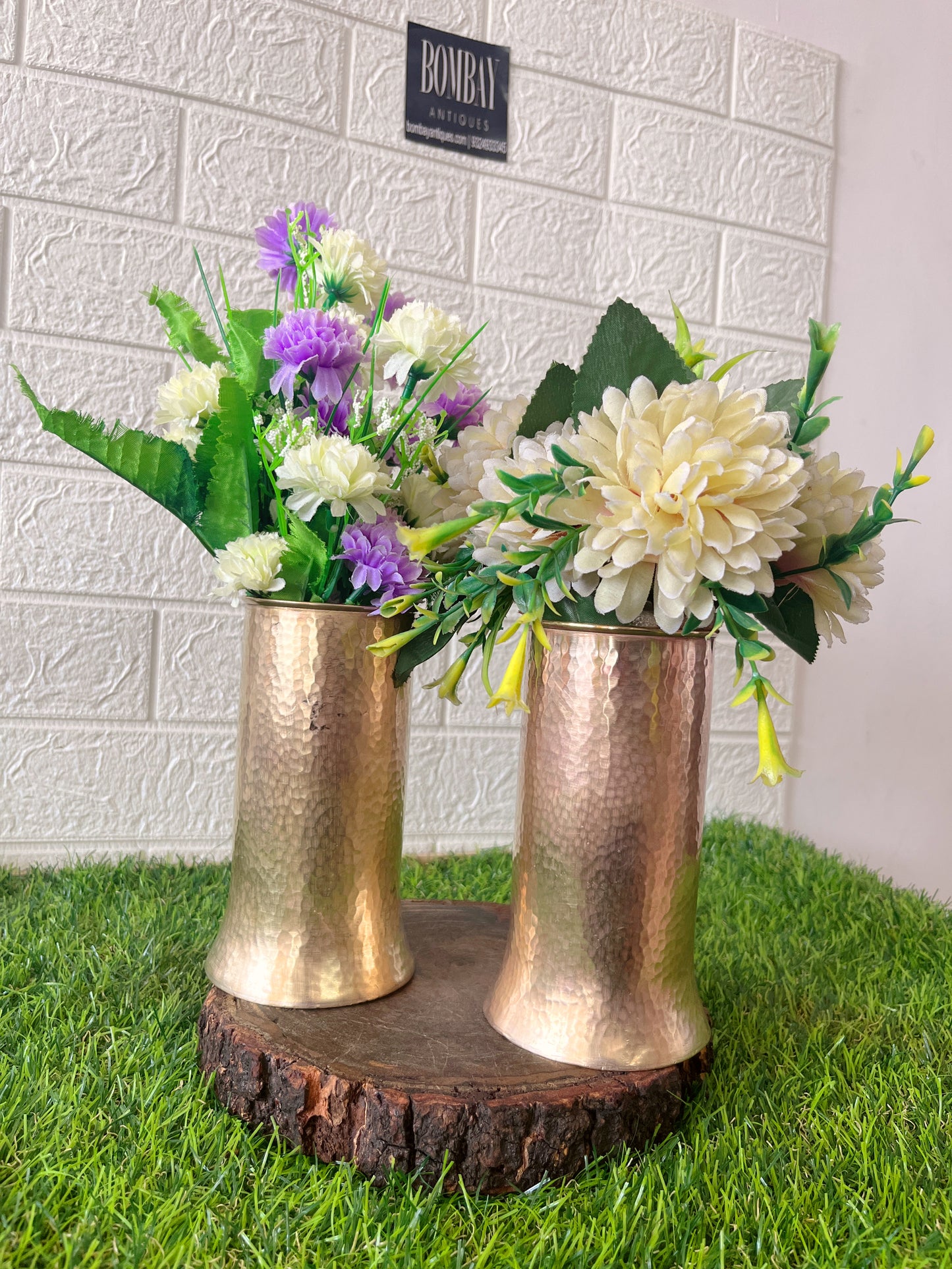 Brass Vase In Pair - Antique Flower Vase In pair