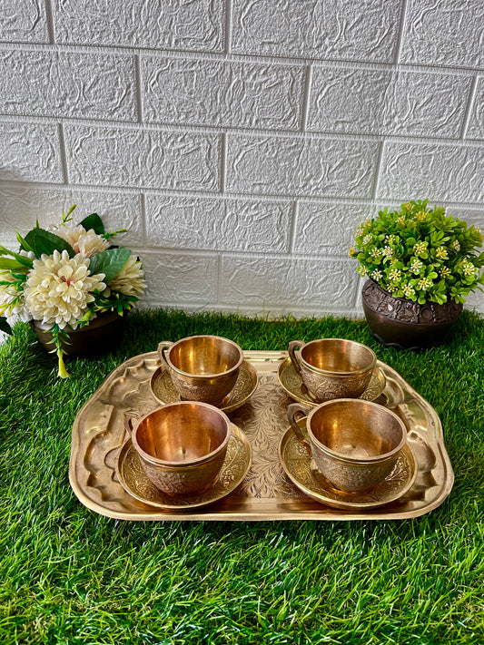 Antique Brass Tea Serving set