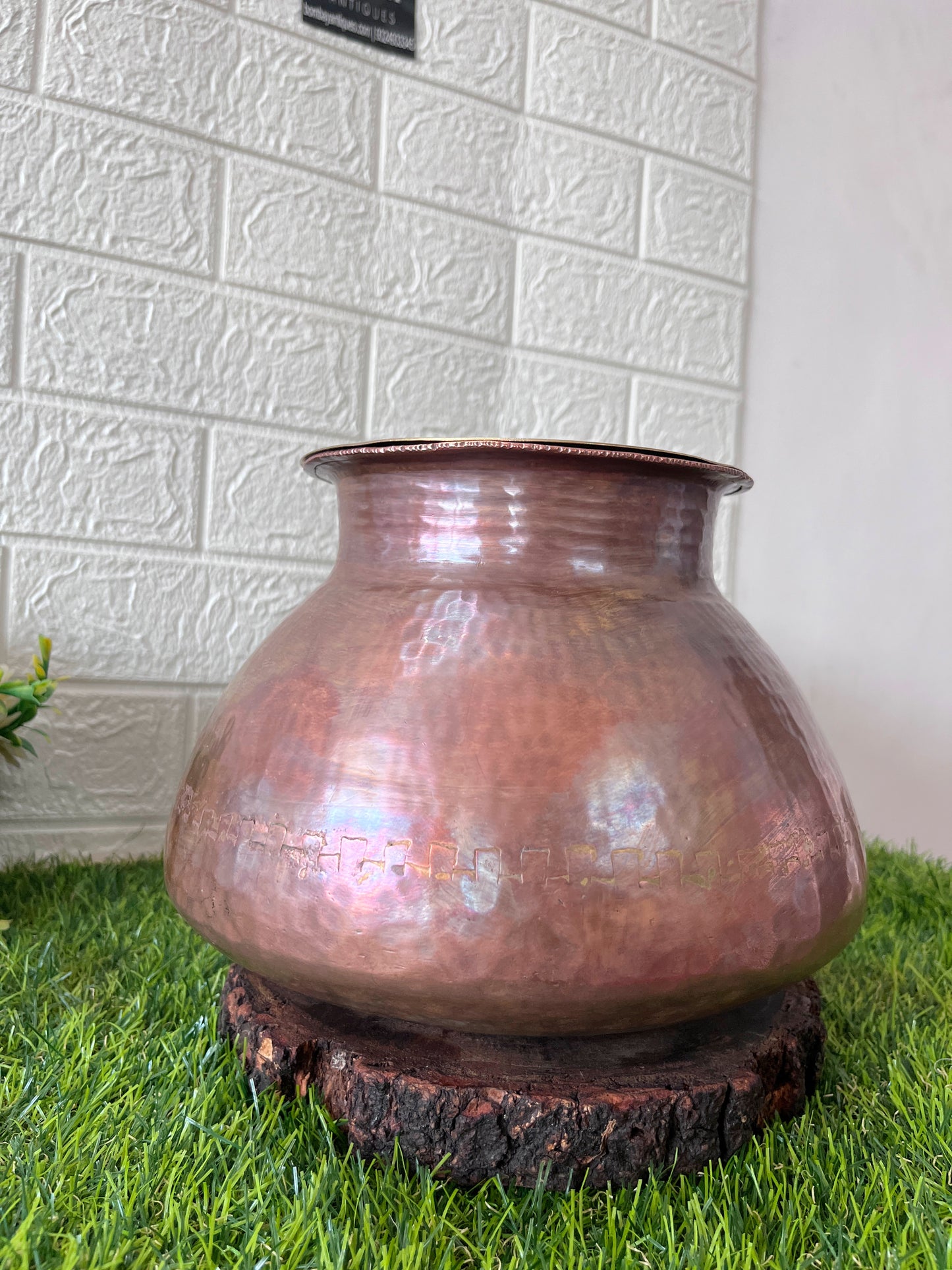 Copper Deg With Lid - Antique Copper Cooking Bolw With Dhakkan