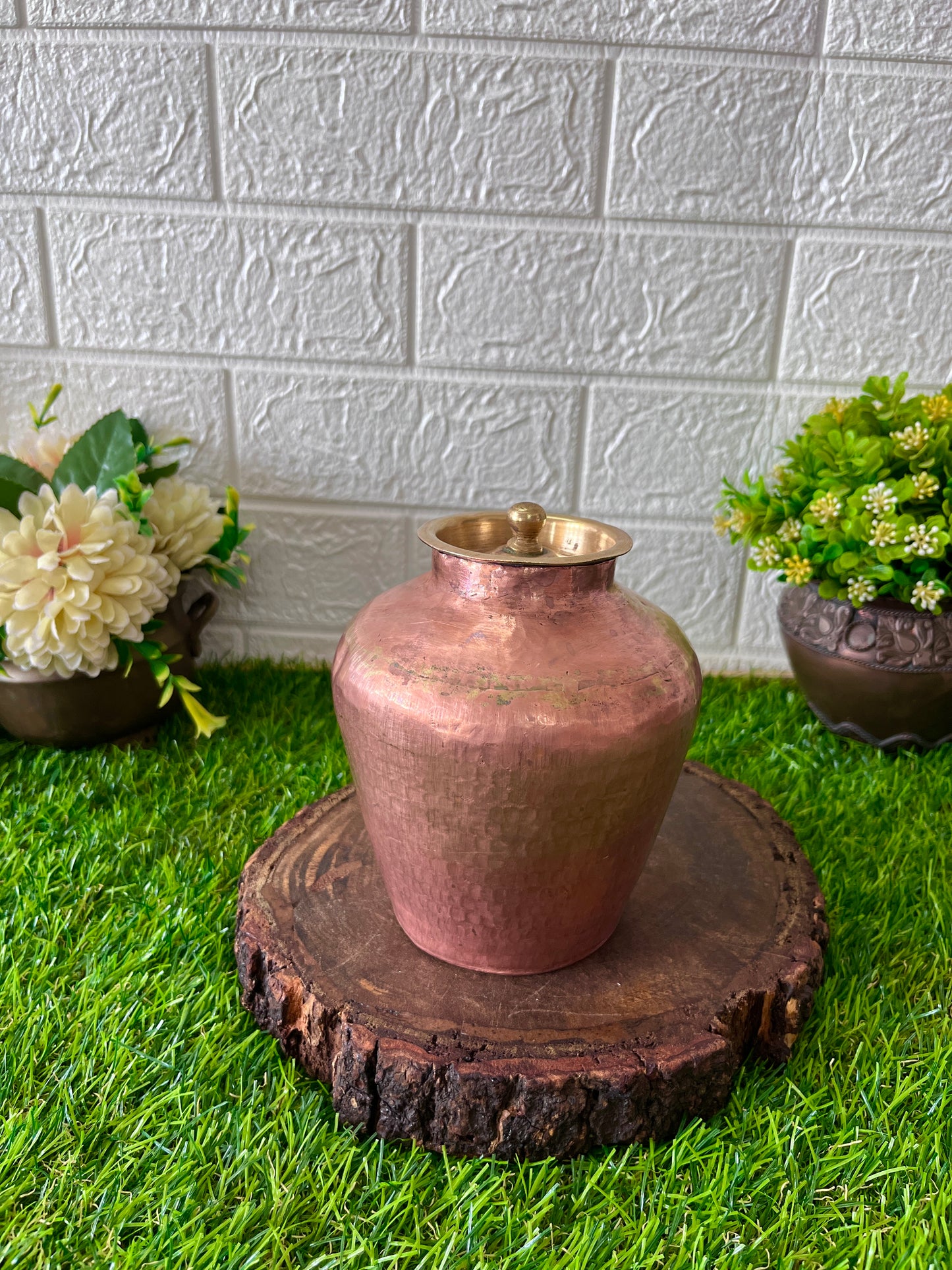 Copper Kalash With Lid - Antique Rare Lota