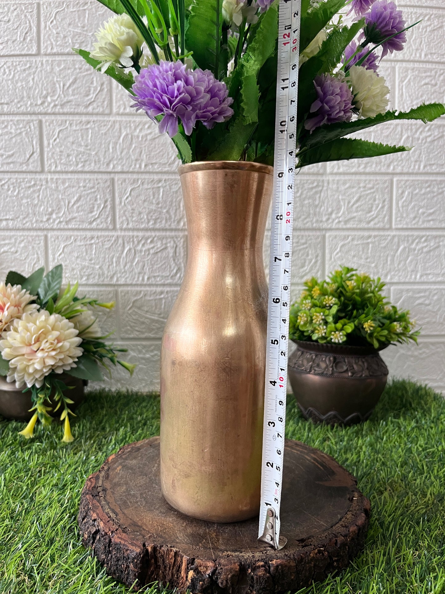 Brass Flower Vase - Antique Phooldaan