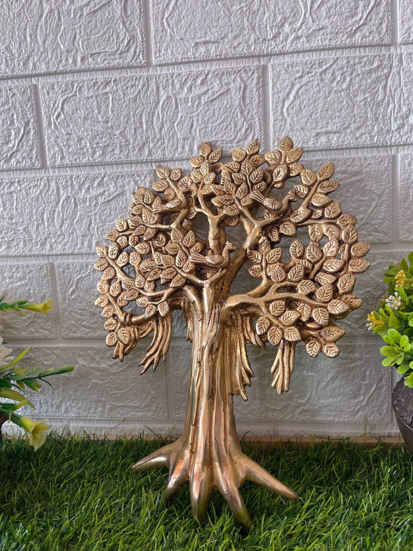 Brass Tree For Decor - Antique Wall Decor Item