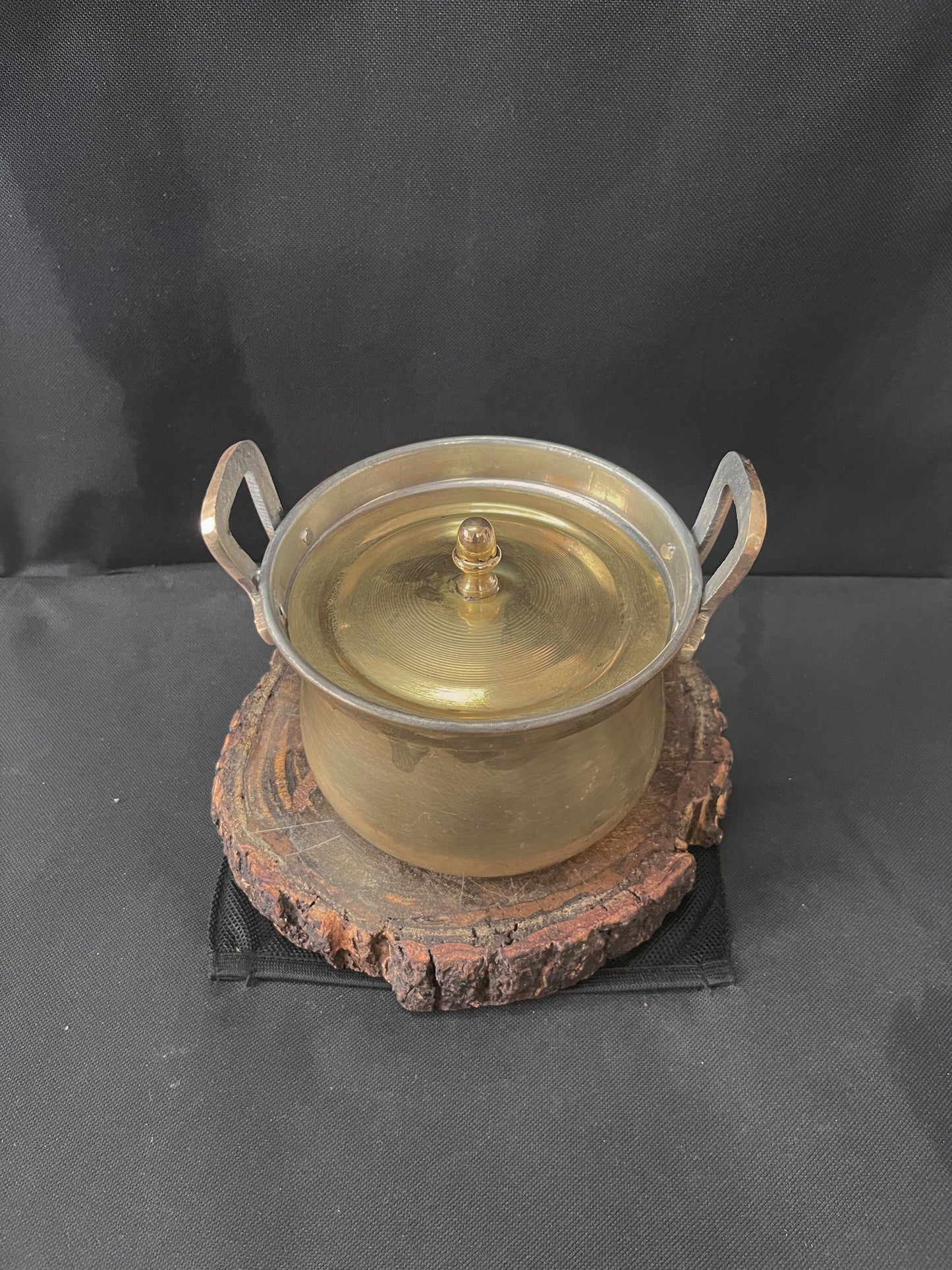 Brass Vintage Medium Size Cha Patra - Bombay Antiques Approved