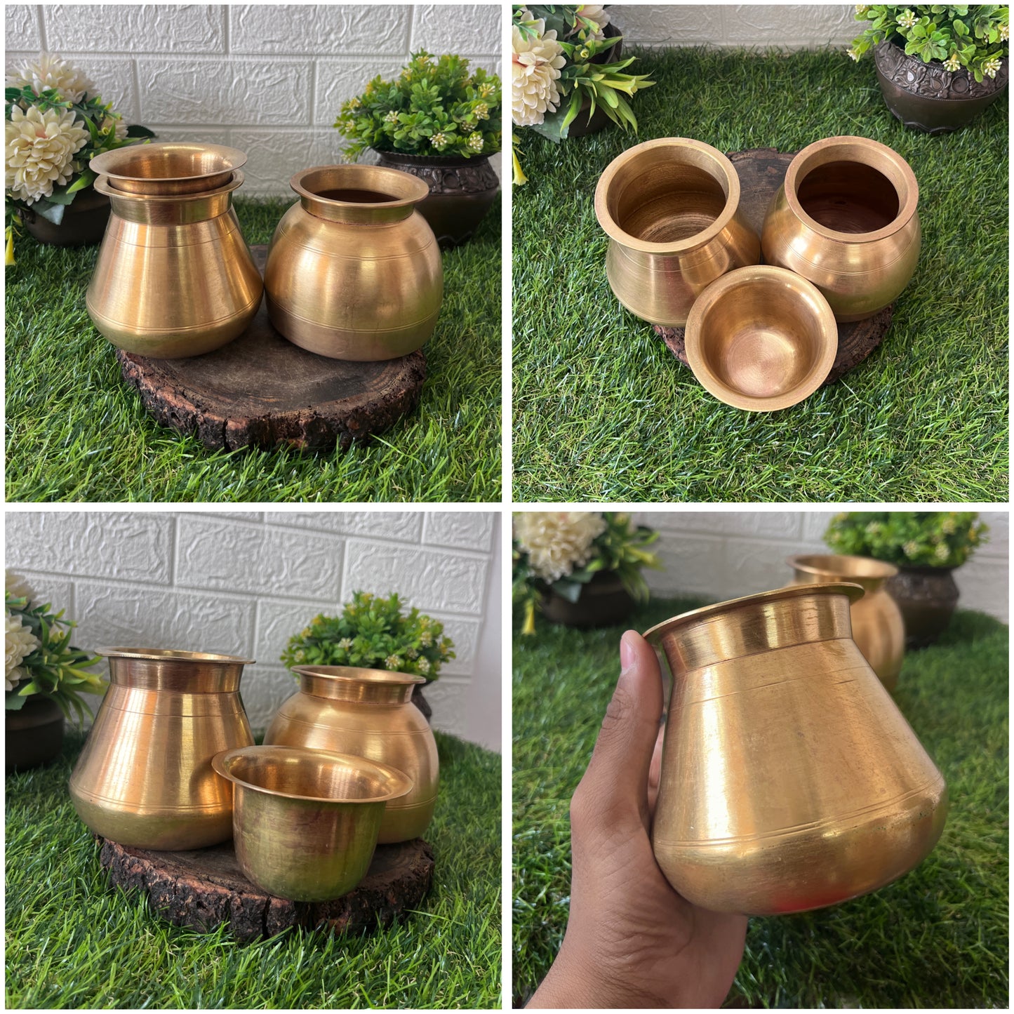 Brass Kalash Set - Antique Lota Set