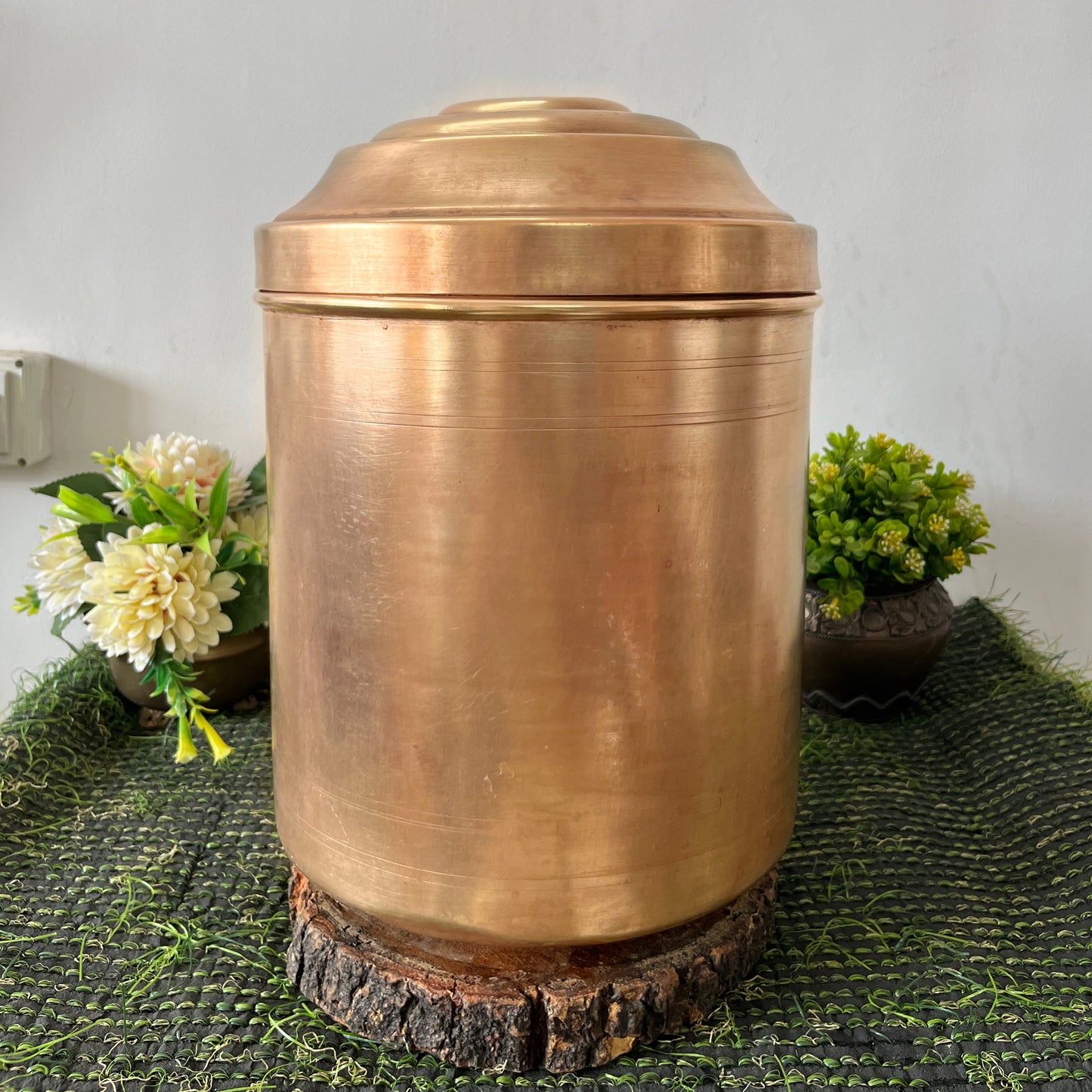 Brass Big Storage Container by Bombay Antiques