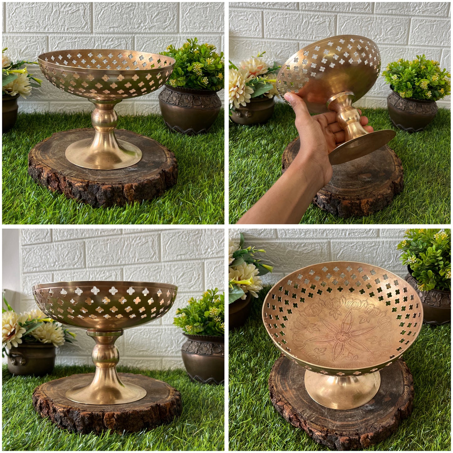 Antique Brass Fruit Bowl