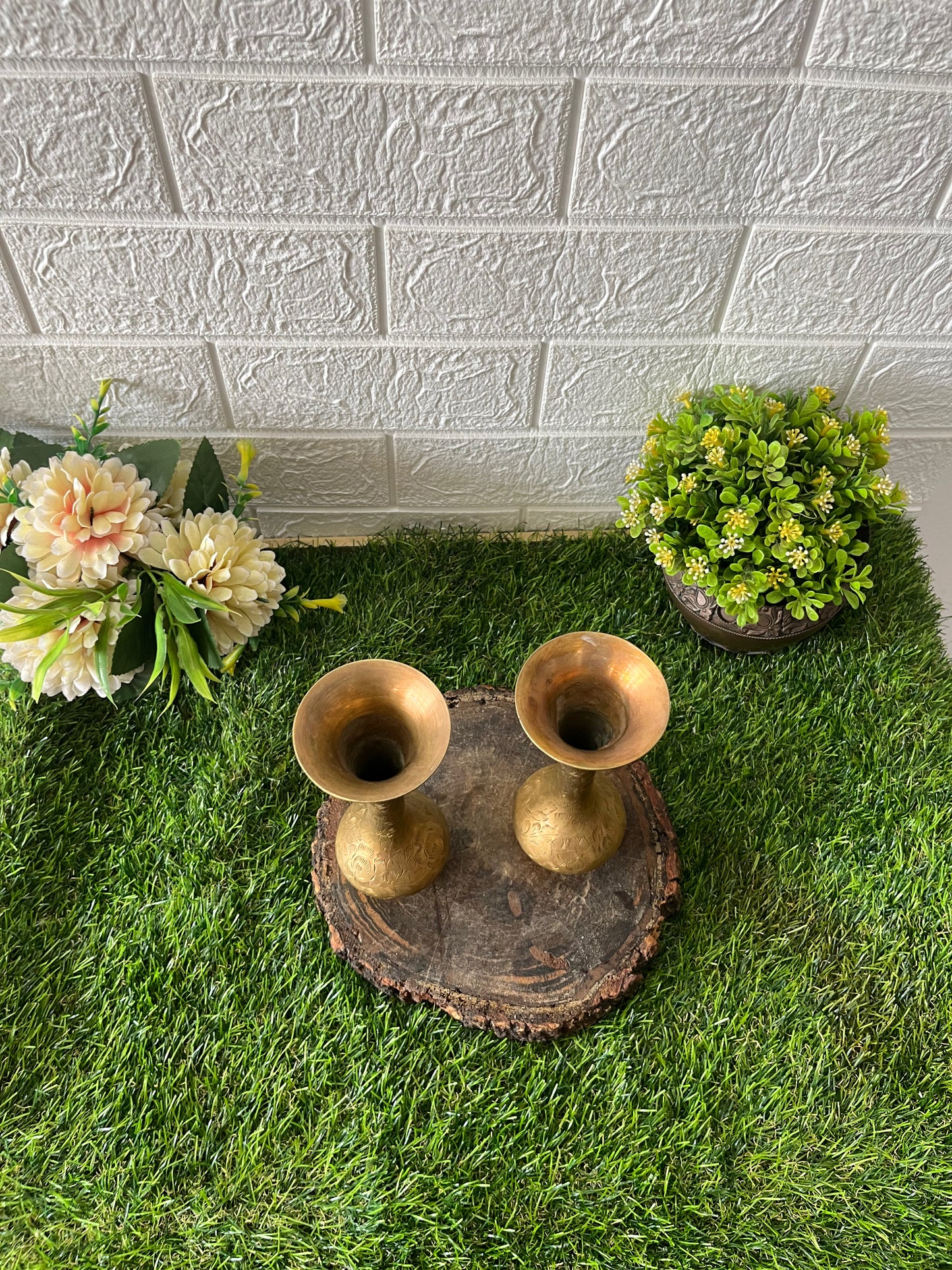 Antique Brass Small Vase