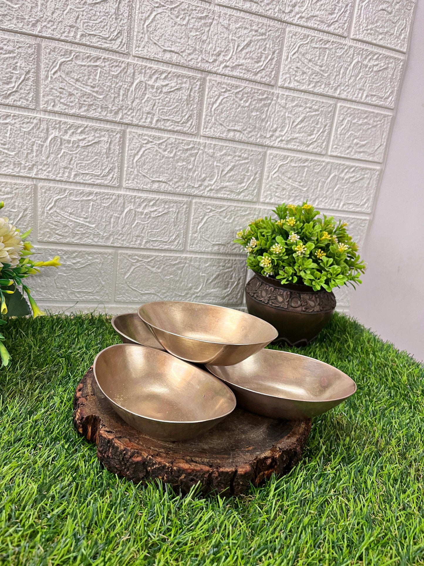 Brass Serving Bowls - Antique Serving Item