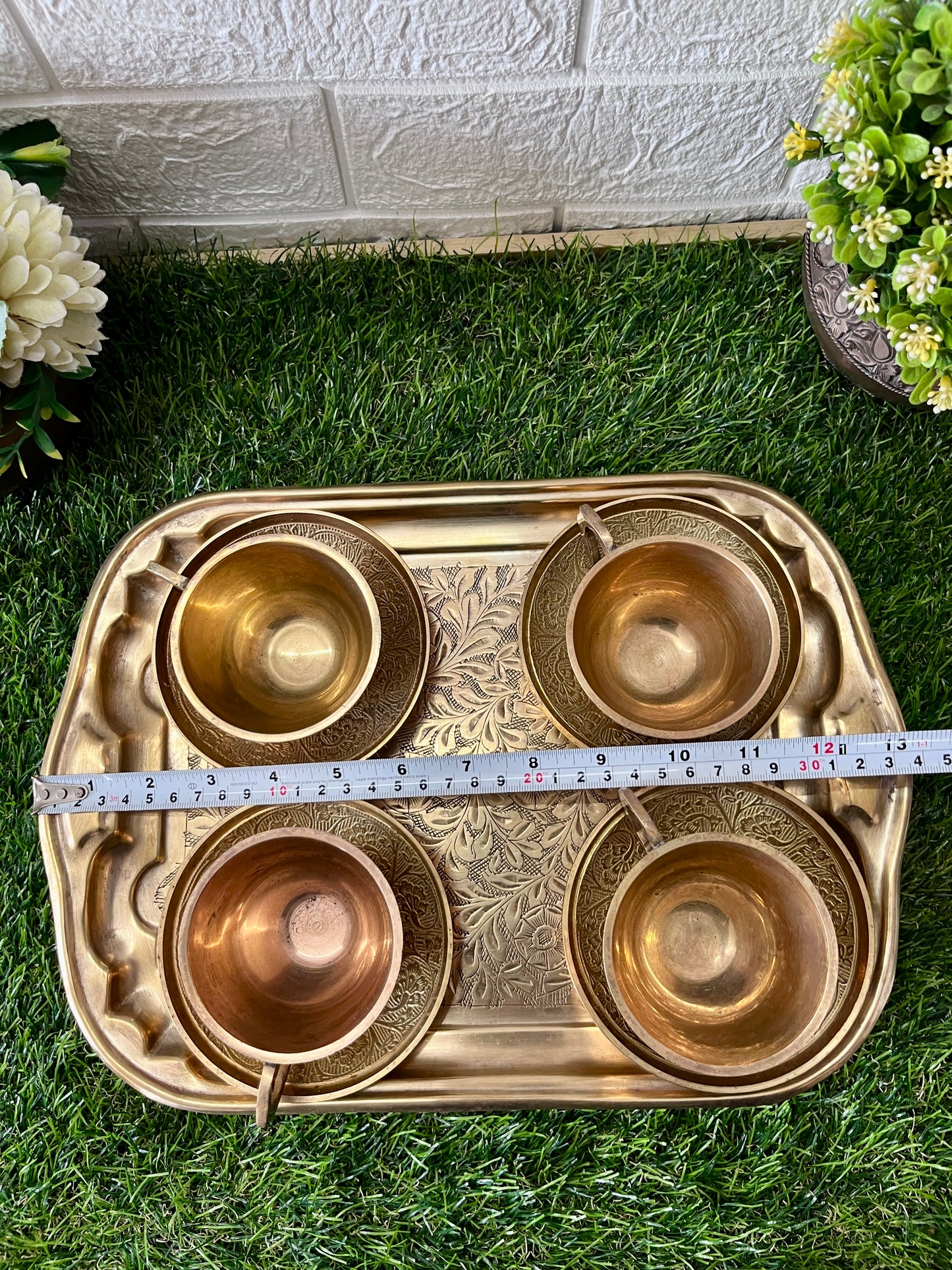 Antique Brass Tea Serving set