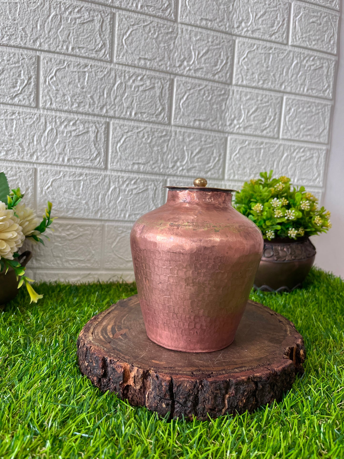 Copper Kalash With Lid - Antique Rare Lota