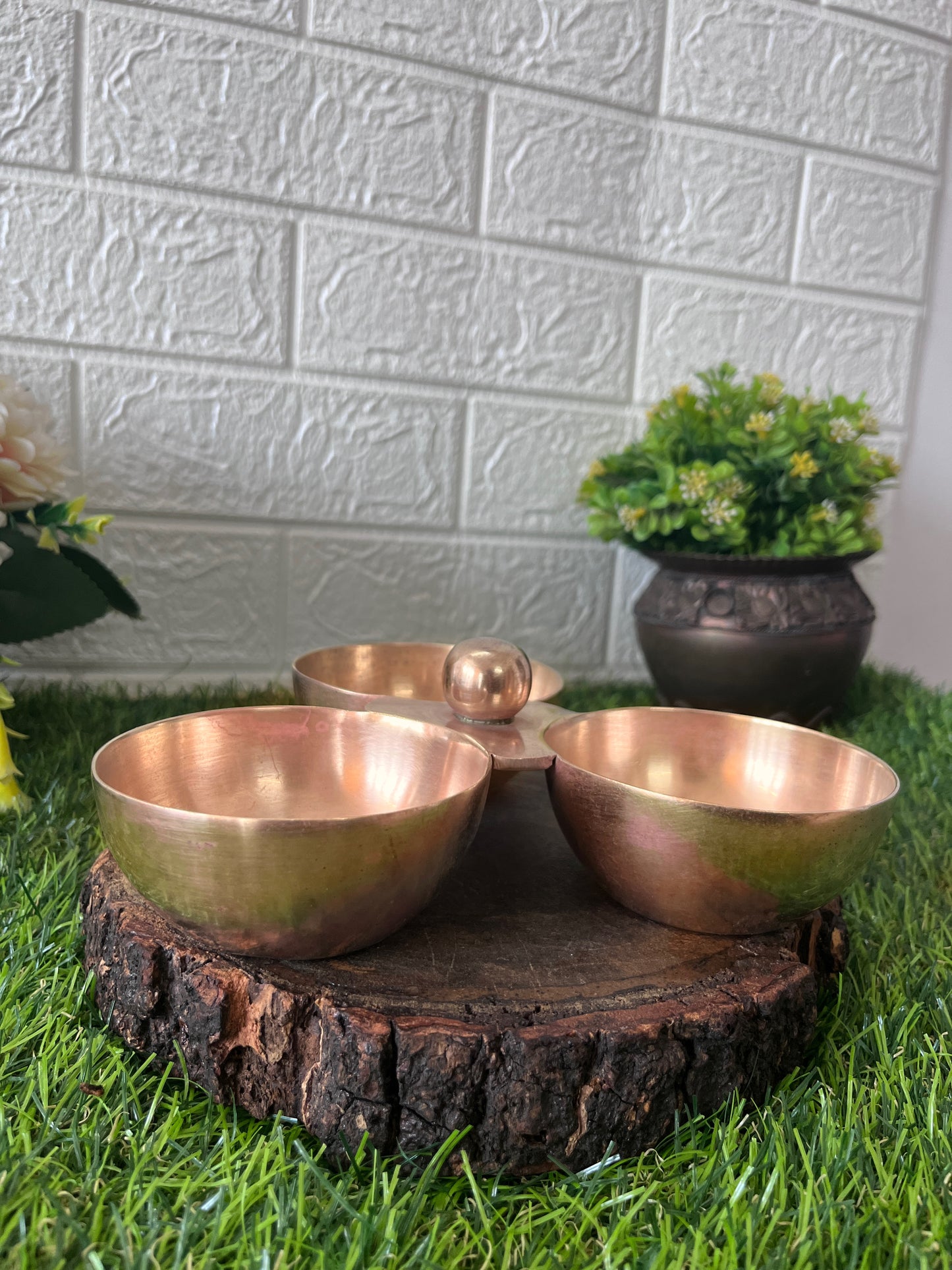 Brass Bowl - Antique Brass Serving Bowl