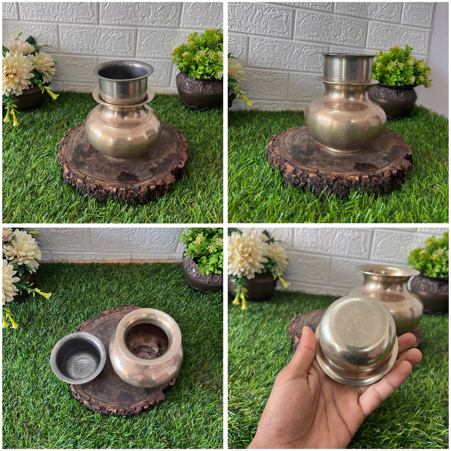 Antique Brass Kalash With Pela