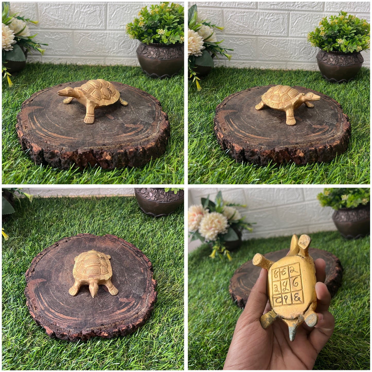 Brass Turtle - Antique Animal Figurine