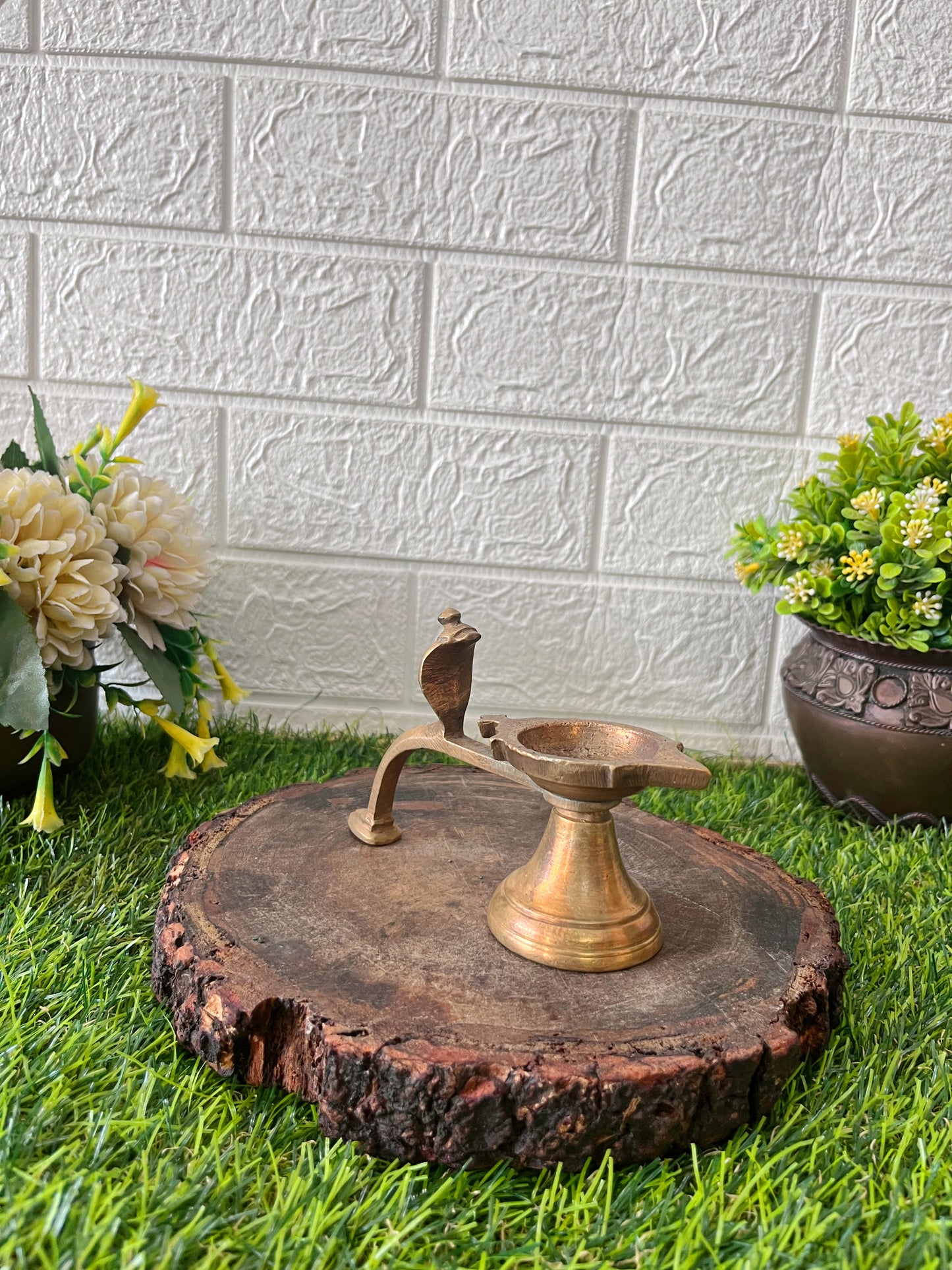 Brass Diya - Antique Oil Lamp