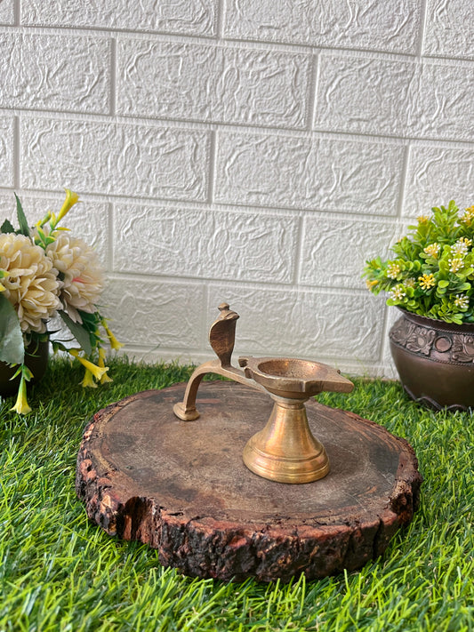 Brass Diya - Antique Oil Lamp