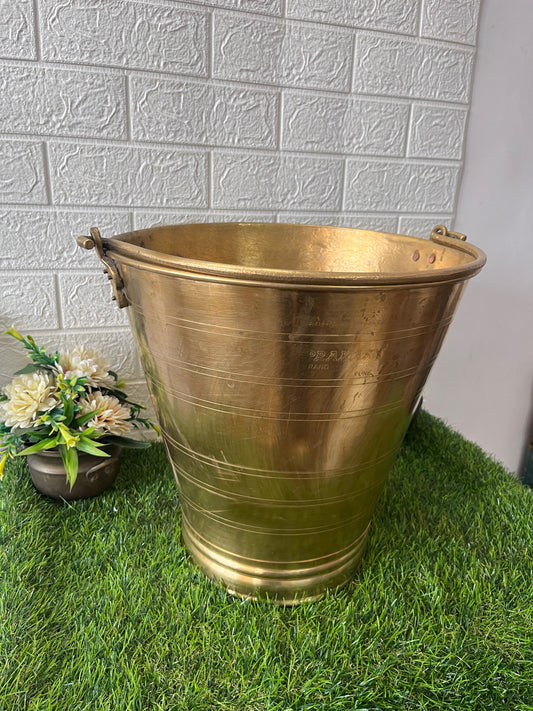 Brass Bucket - Antique Big Size Water Bucket