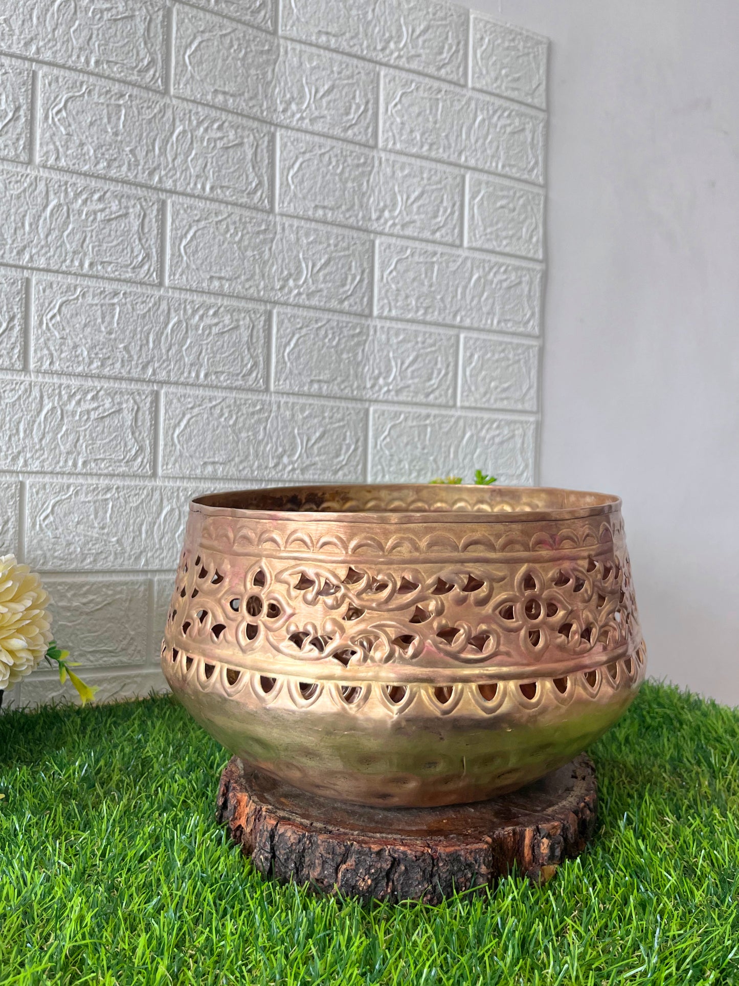 Antique Brass Storage Bowls set of 3