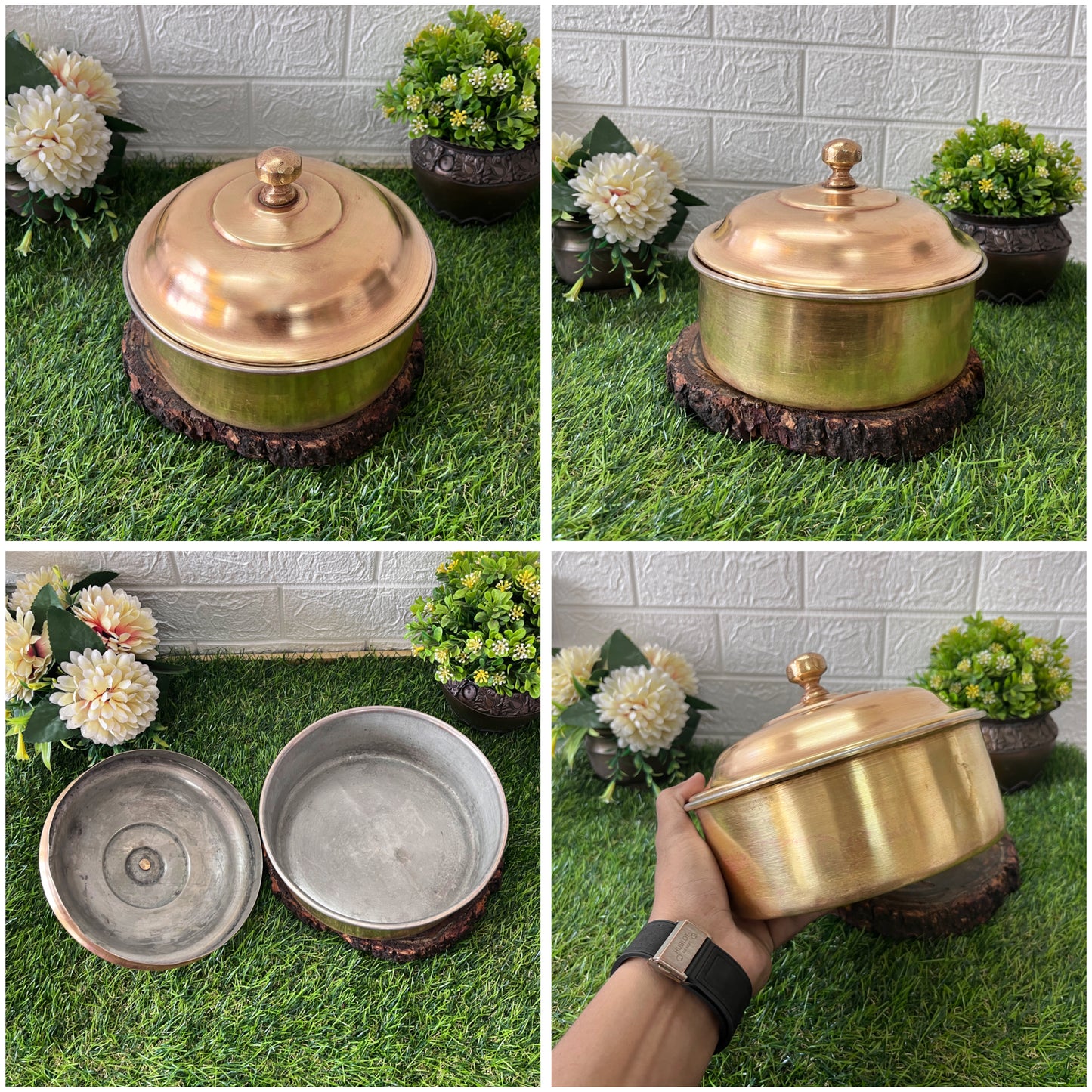 Brass Roti Dabba - Antique Chapati Box