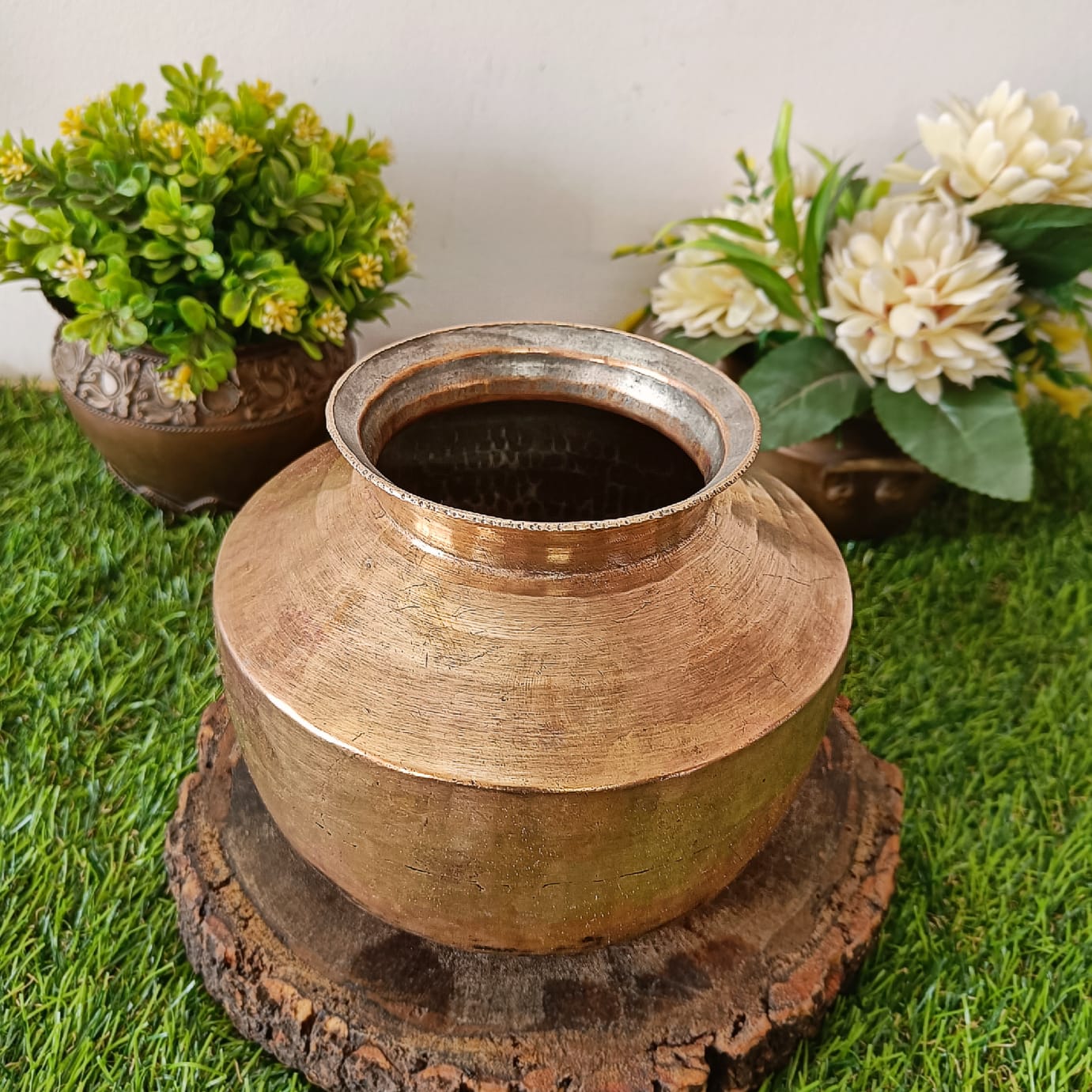 Brass Cooking Pot by Bombay Antiques - Antique Vessel