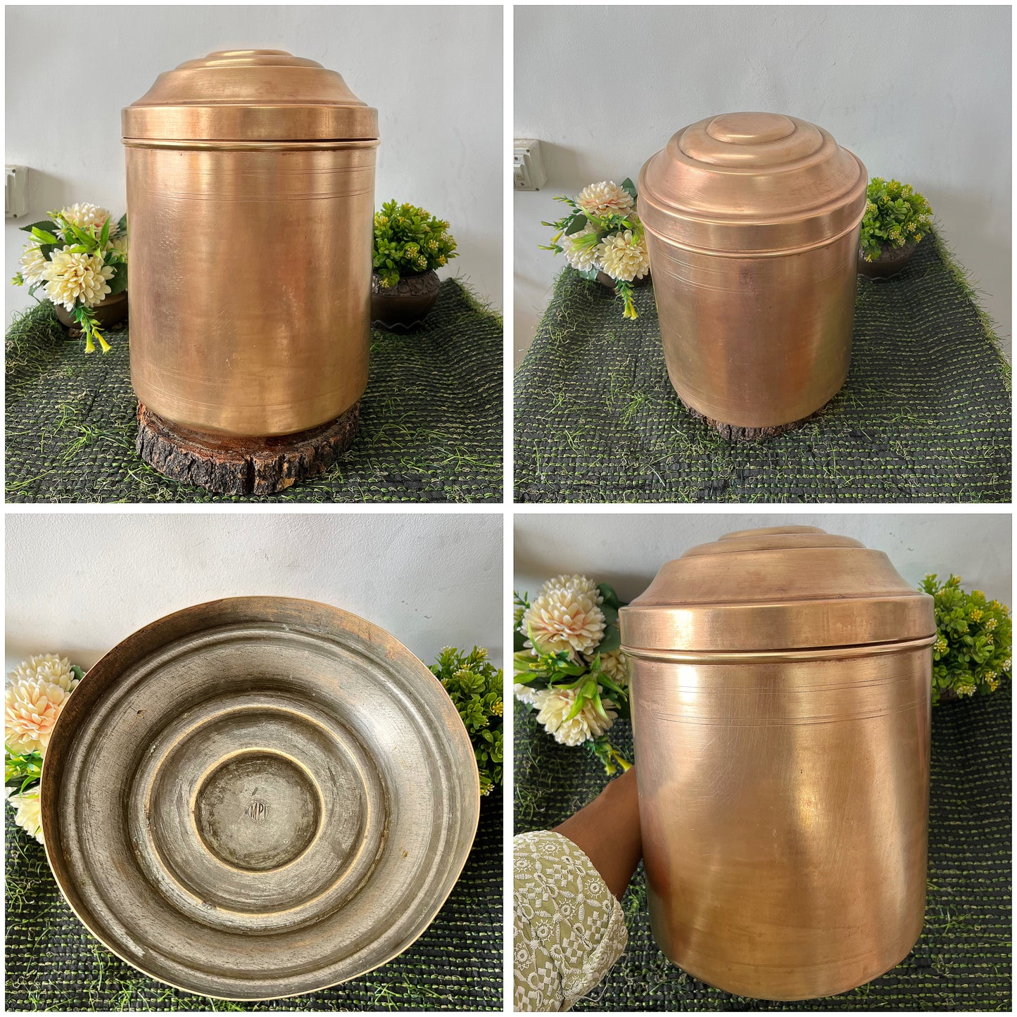 Brass Big Storage Container by Bombay Antiques