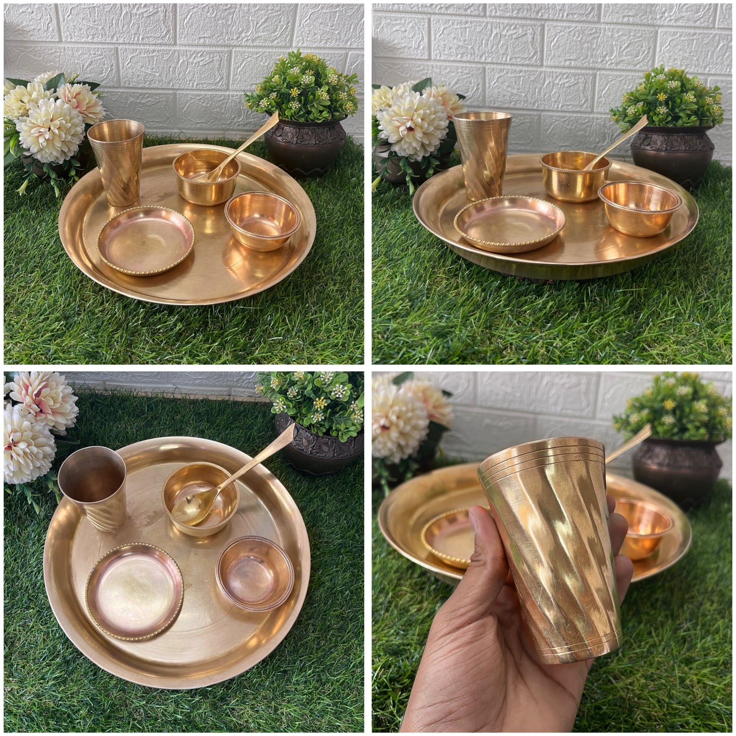 Brass Dinner Set - Antique Serving Item