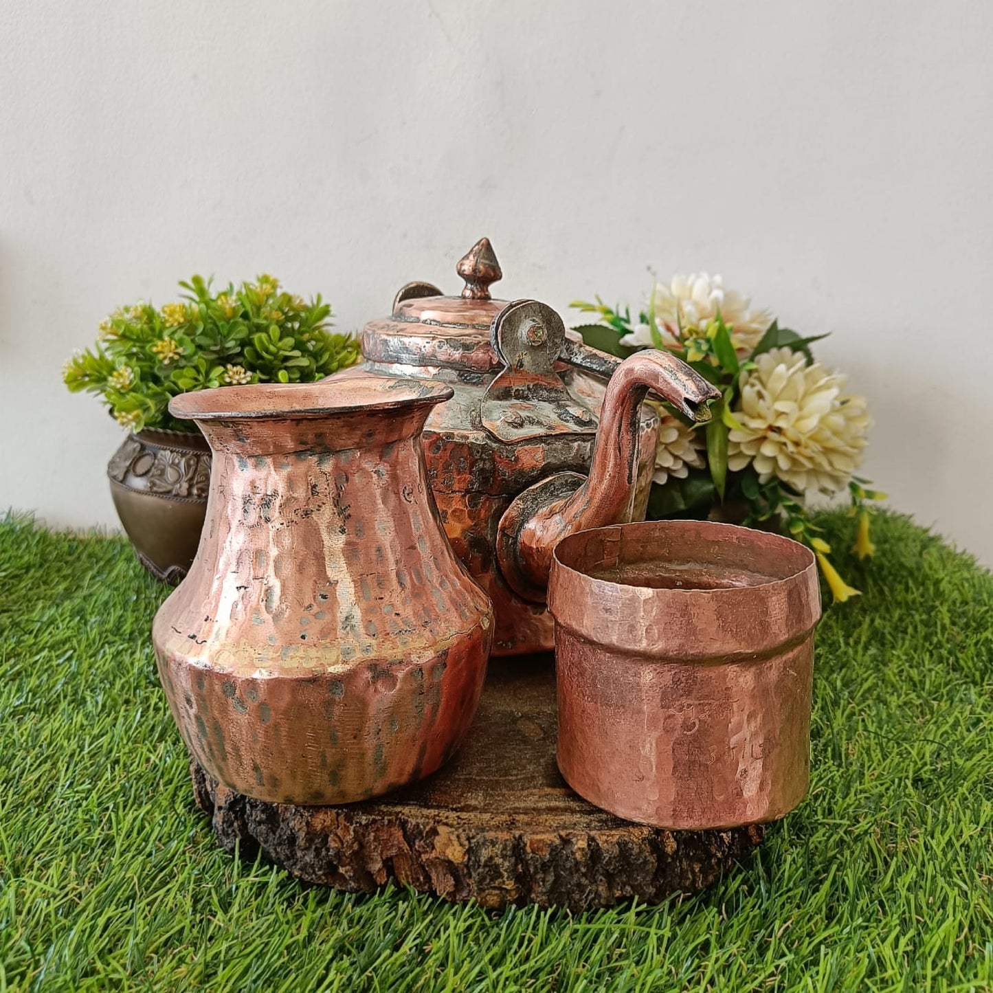 Antique Copper Kettle Set 🔥