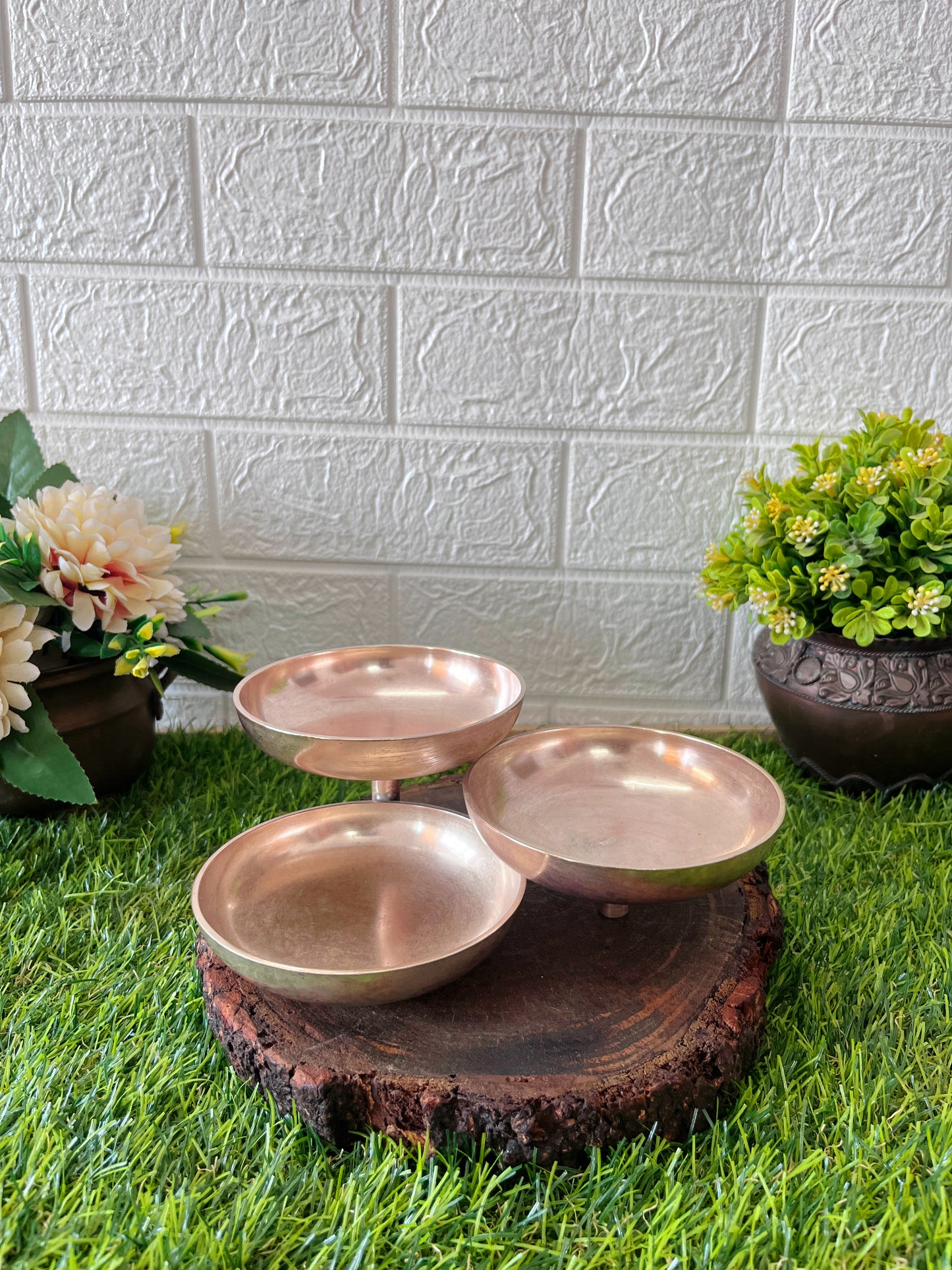 Brass Serving Bowl - Antique Serving Bowl for decor