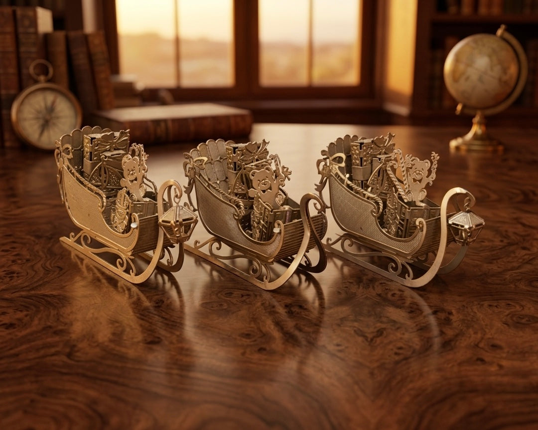 Antique German Silver Decor Items - Danburry Mint 1992 Set of 3 - Bombay Antiques