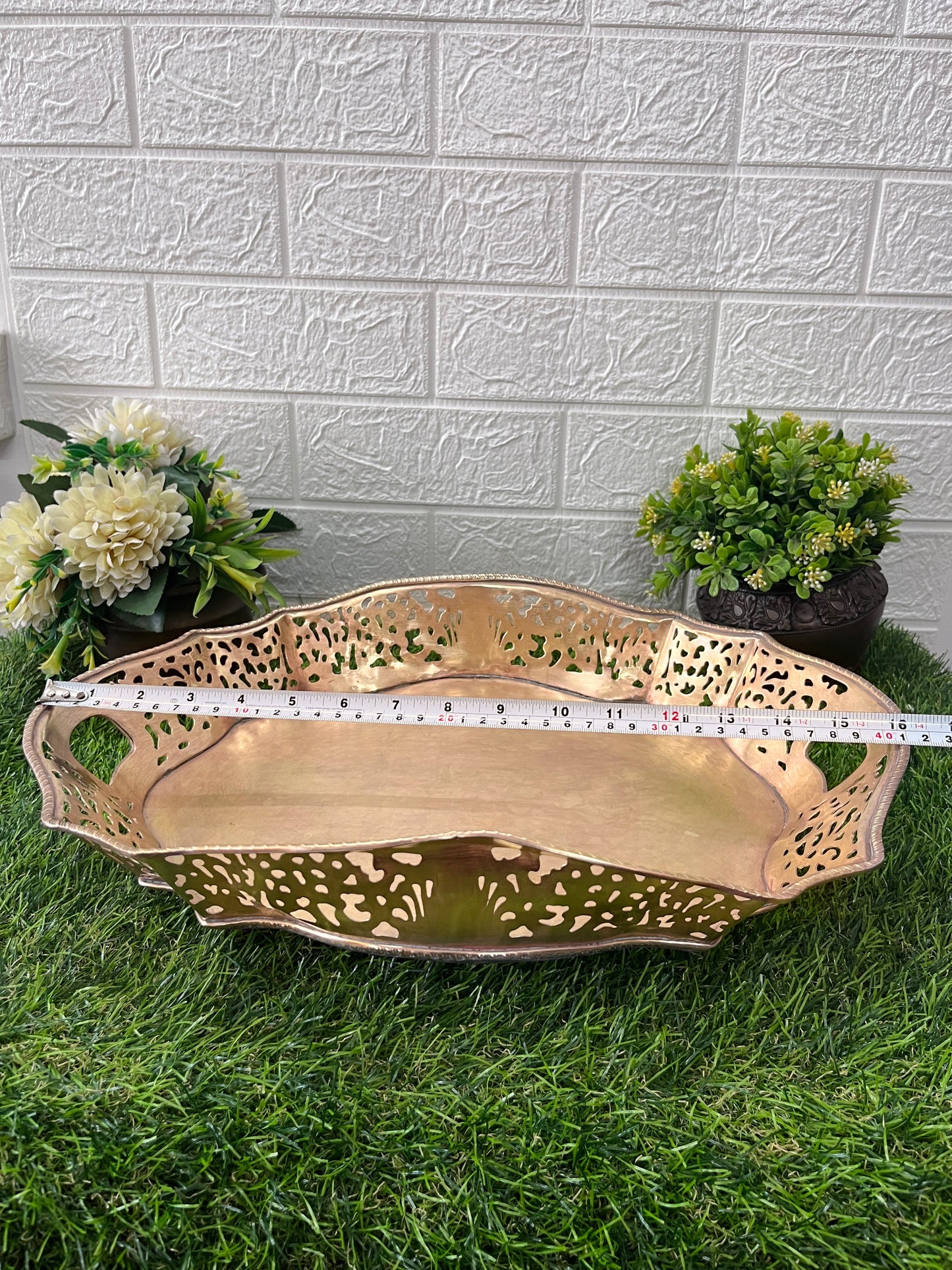 Brass Tray - Antique Serving Item