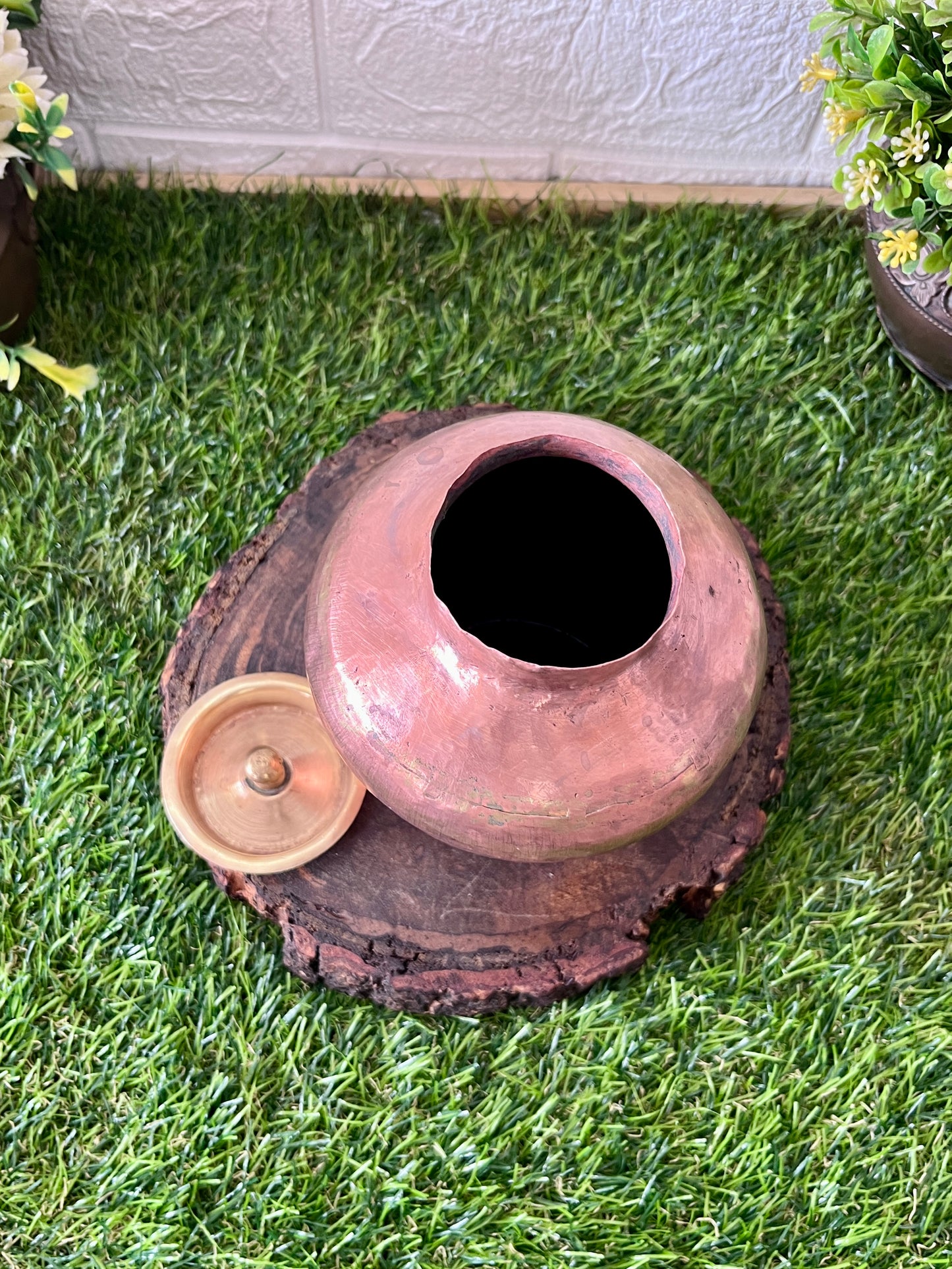 Copper Kalash With Lid - Antique Rare Lota