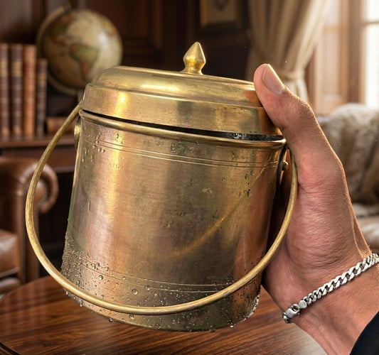 Antique Brass Rare Storage Box Set of 3 | Pittal Dabba Set l 1 L capacity each