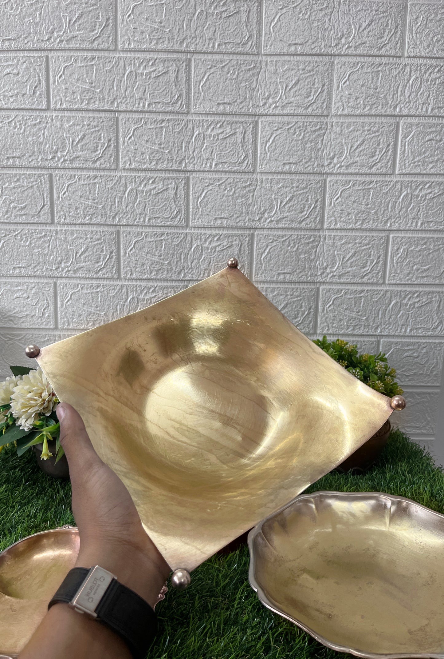 Brass Trays In Set - Antique Serving Item