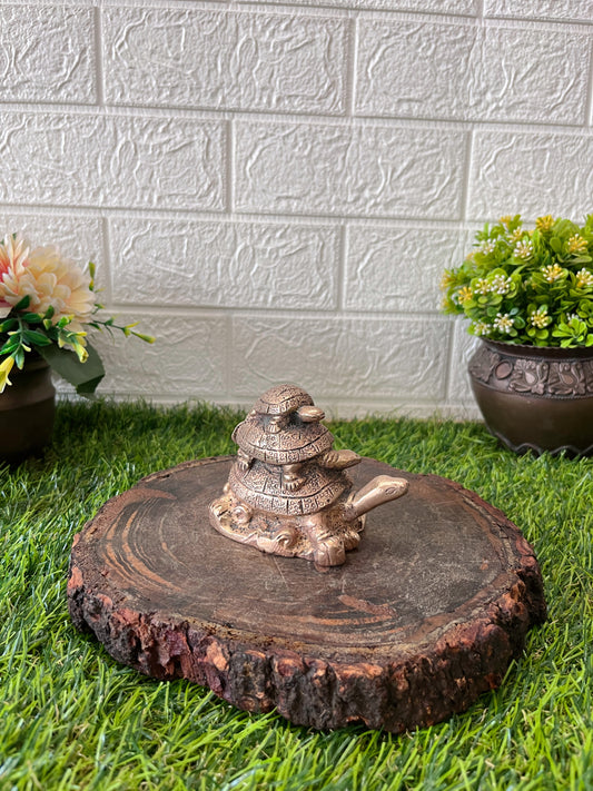 Brass Turtle - Antique Animal Figurine