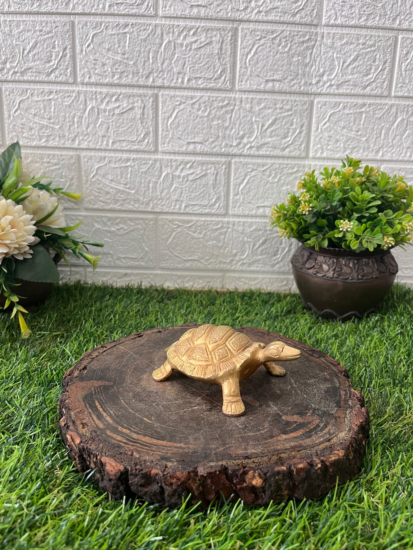 Brass Turtle - Antique Animal Figurine