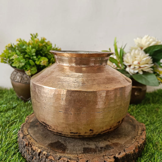 Brass Cooking Pot by Bombay Antiques - Antique Vessel - Bombay Antiques